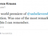 The Unbelievers …