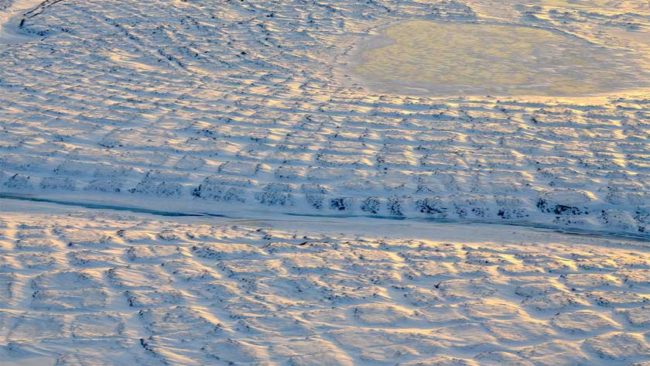 Tundra soil contains locked in carbon. A thaw releases it.