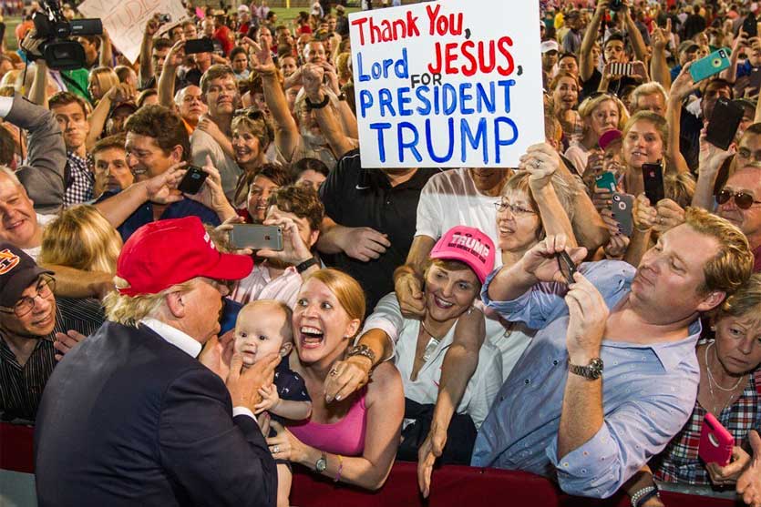 religious weirdness trump support