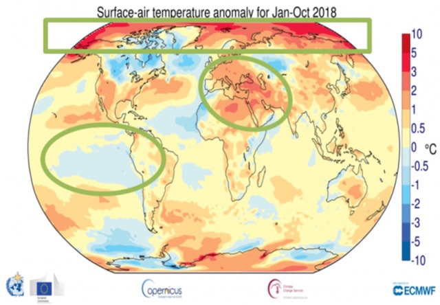 #climate #warming 2018 Oct
