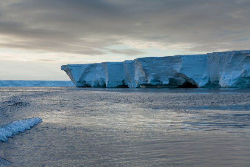 ross ice shelf in antarctica